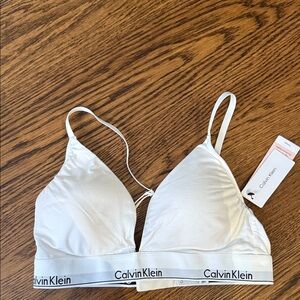 Calvin Klein Soft White Triangle Bralette